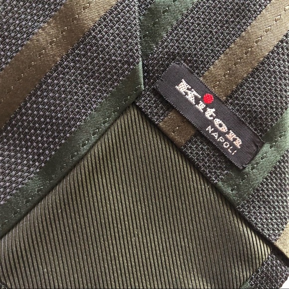 KITON Striped Tie Trendy Stylish Work Wear Classic Designer - Picture 5 of 6